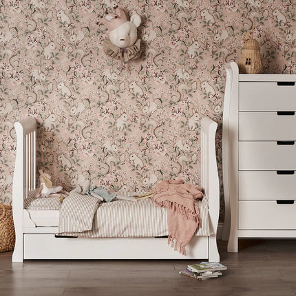 Stamford Mini Sleigh 3 Piece Nursery Room Set - White