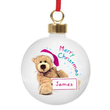 Teddy - Personalised Christmas Bauble