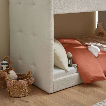 Teddy upholstered Bunk Bed - Cream Boucle