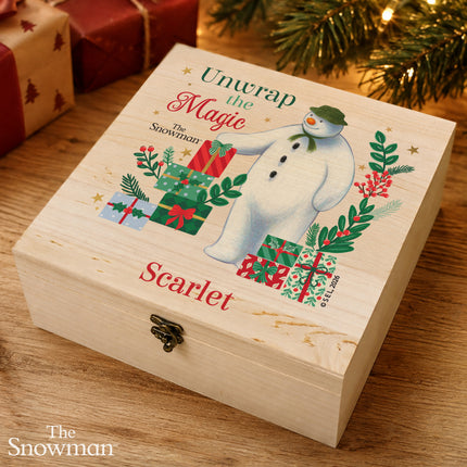 The Snowman Christmas Wishes Christmas Box - Personalised