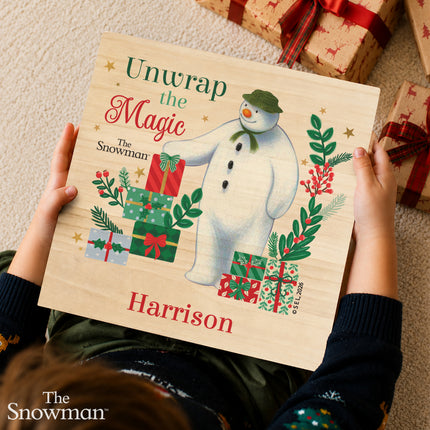 The Snowman Christmas Wishes Christmas Box - Personalised
