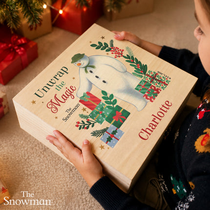 The Snowman Christmas Wishes Christmas Box - Personalised