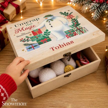 The Snowman Christmas Wishes Christmas Box - Personalised