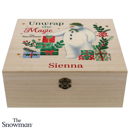 The Snowman Christmas Wishes Christmas Box - Personalised