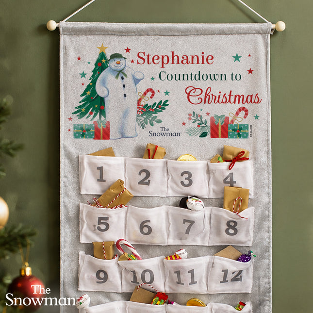 The Snowman Christmas Wishes Pocket Advent Calendar - Personalised