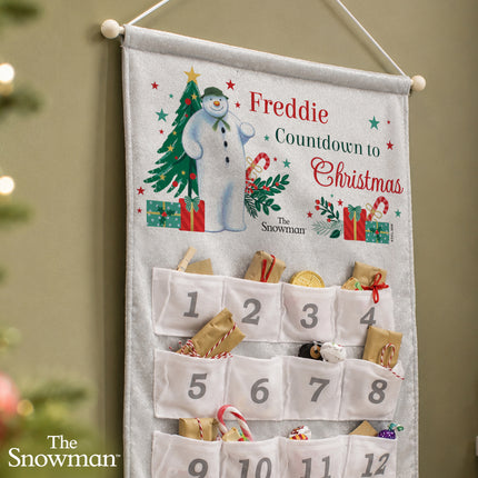 The Snowman Christmas Wishes Pocket Advent Calendar - Personalised
