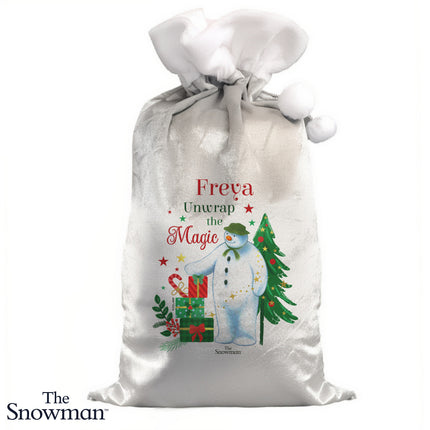 The Snowman Christmas Wishes Sack - Personalised