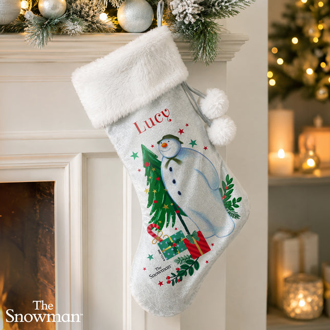 The Snowman Christmas Wishes Christmas Stocking - Personalised