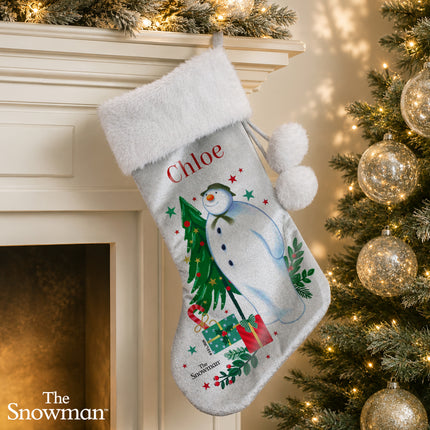 The Snowman Christmas Wishes Christmas Stocking - Personalised