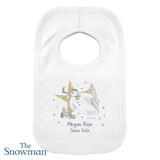 Personalised The Snowman Magical Adventure Bib