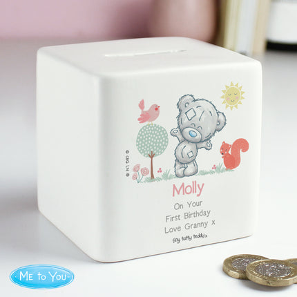 Tiny Tatty Teddy - Woodland Animal Ceramic Money Box