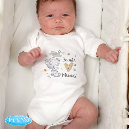 Tiny Tatty Teddy - I heart Vest - Personalised | 0 - 3 Months