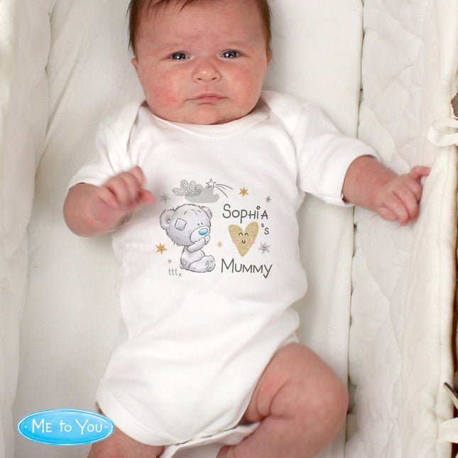Tiny Tatty Teddy - I heart Vest - Personalised | 0 - 3 Months
