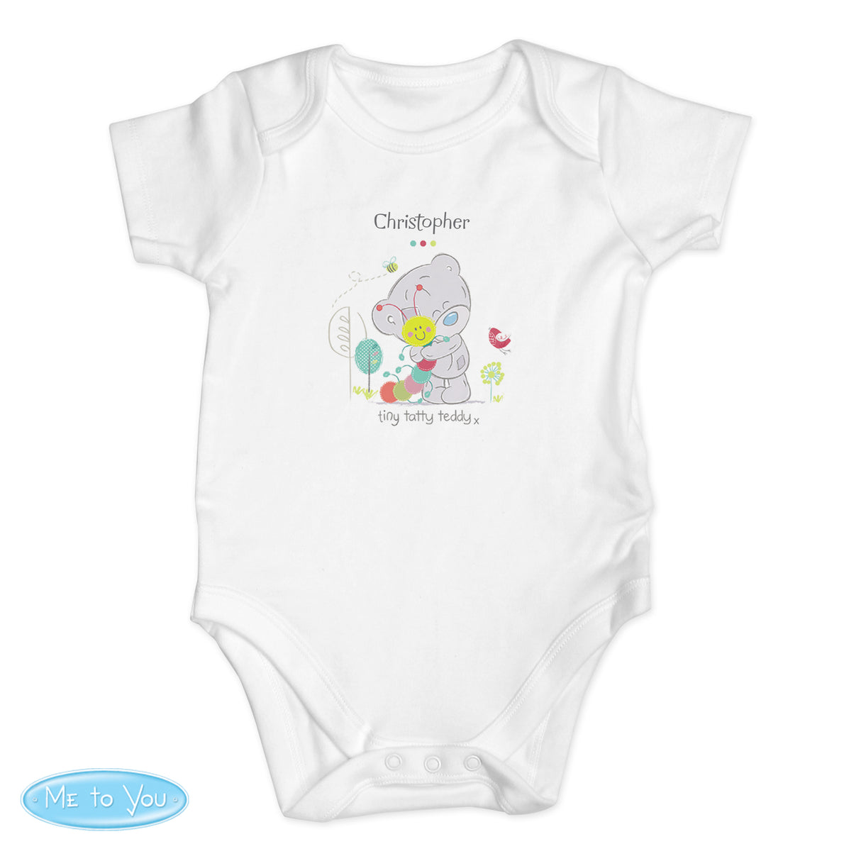 Tiny Tatty Cuddle Bug Vest - Personalised | 0 - 3 Months