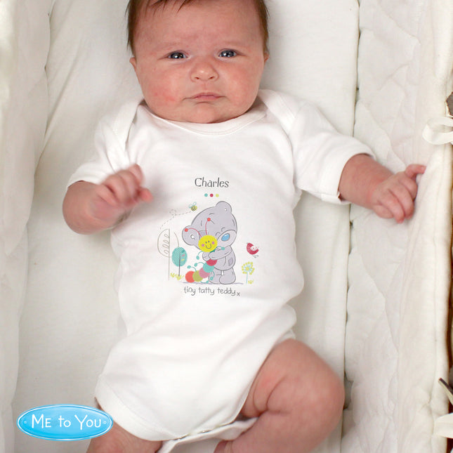 Tiny Tatty Teddy - Cuddle Bug Vest - Personalised | 0 - 3 Months