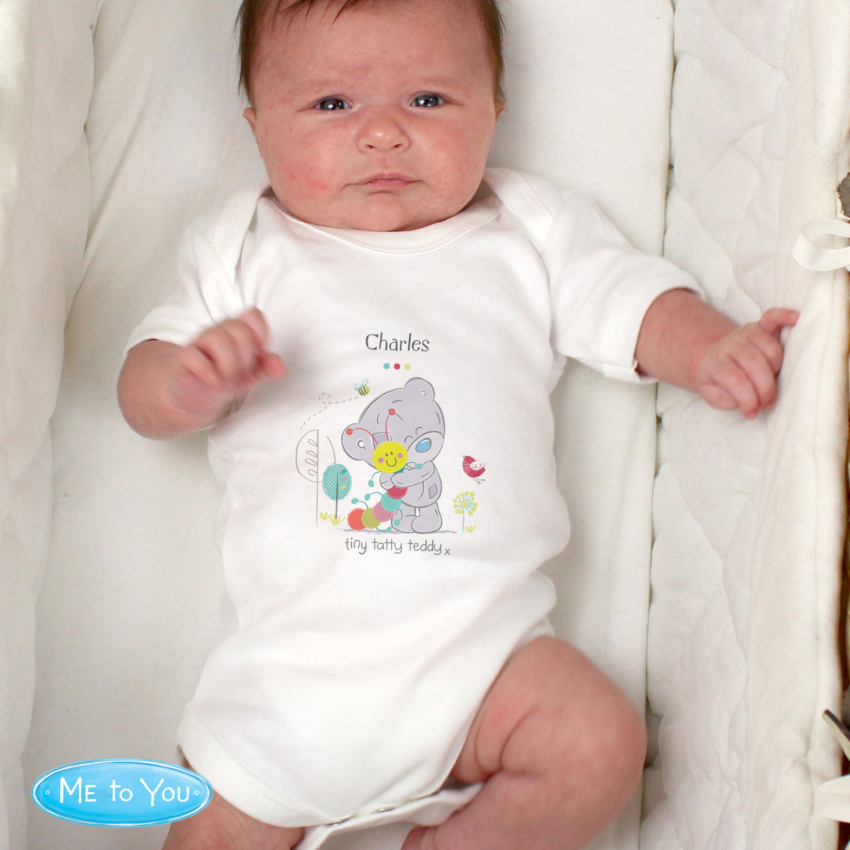 Tiny Tatty Cuddle Bug Vest - Personalised | 0 - 3 Months