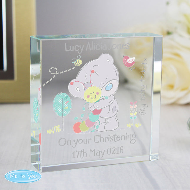 Tiny Tatty Teddy - Cuddle Bug Crystal Token - Personalised