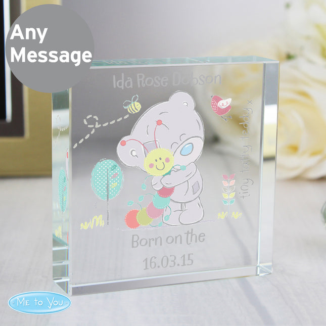 Tiny Tatty Teddy - Cuddle Bug Crystal Token - Personalised