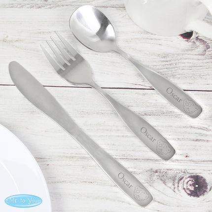 Tiny Tatty Teddy - 3 Piece Cutlery Set - Personalised
