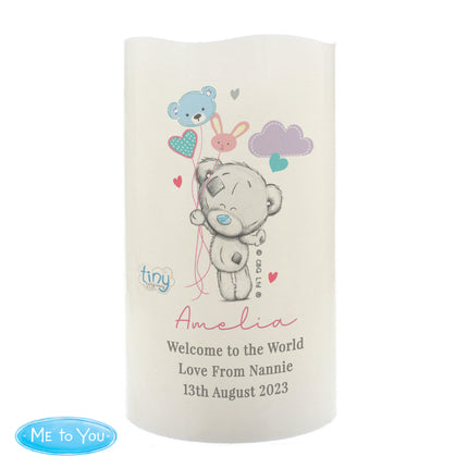 Tiny Tatty Teddy - Dream Big Nightlight Candle - Personalised