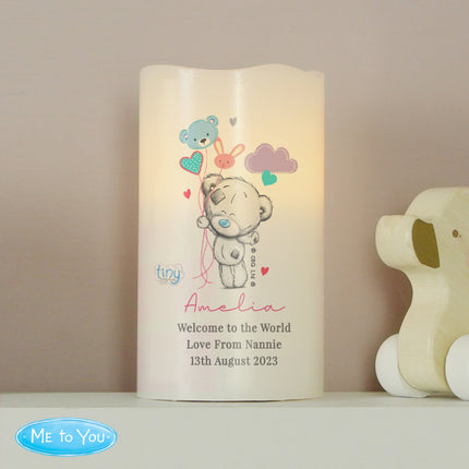 Tiny Tatty Teddy - Dream Big Nightlight Candle - Personalised