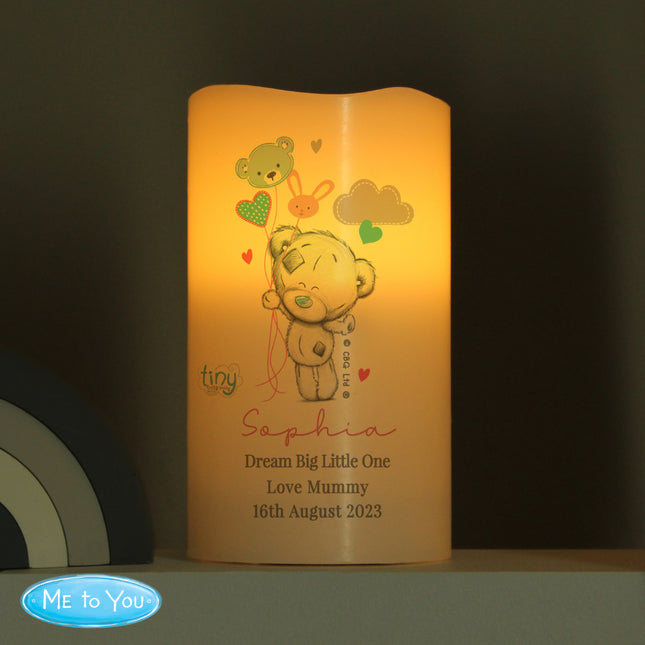 Tiny Tatty Teddy - Dream Big Nightlight Candle - Personalised