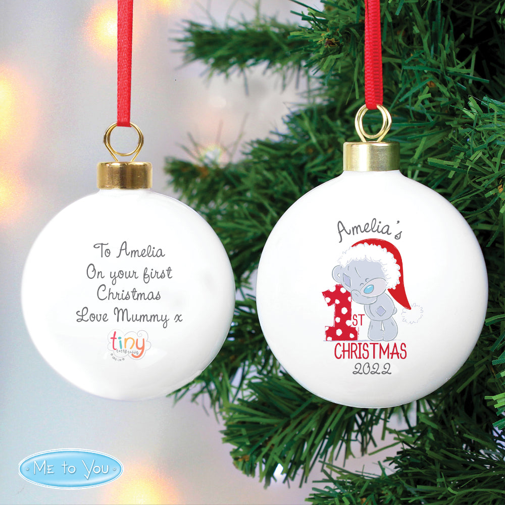 Tiny Tatty - Personalised My 1st Christmas Bauble