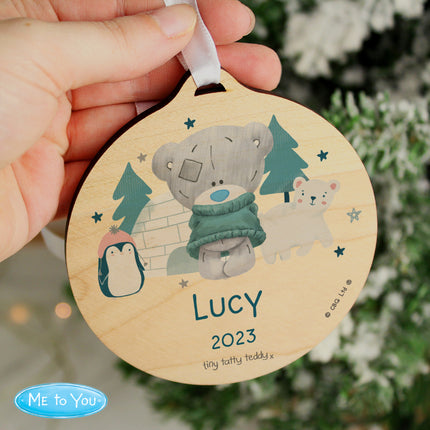 Tiny Tatty Teddy - Winter Explorer Decoration - Personalised