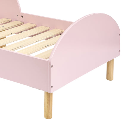 Toddler Bed + Table & Chairs Set - Pink