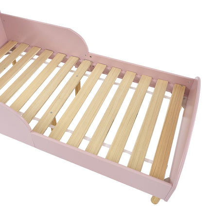 Toddler Bed + Table & Chairs Set - Pink