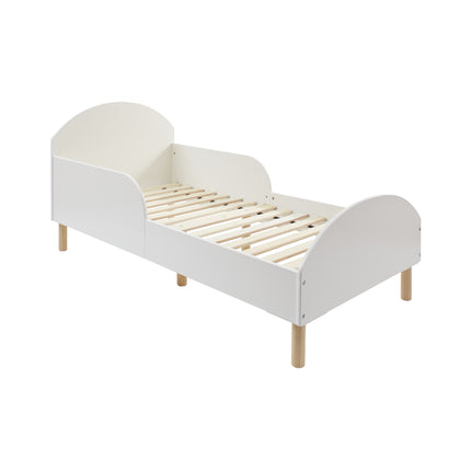 Toddler Bed + Table & Chairs Set - White