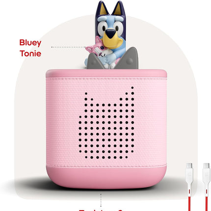 Toniebox 2 Starter Set with Bluey Tonie - Cloud Pink