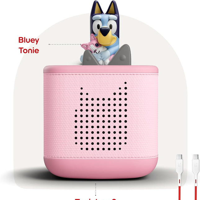 Toniebox 2 Starter Set with Bluey Tonie - Cloud Pink