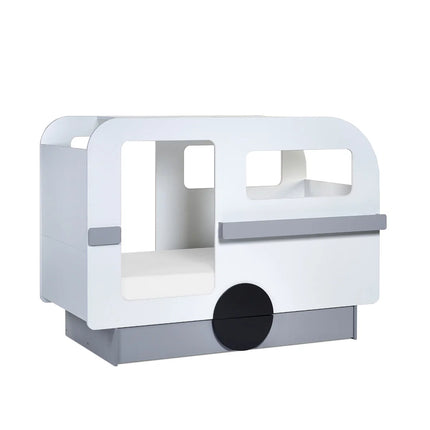 Tourer Caravan Bed - Vapor Grey And White