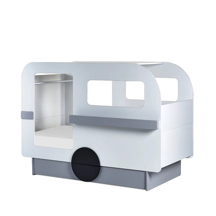 Tourer Caravan Bed - Vapor Grey And White