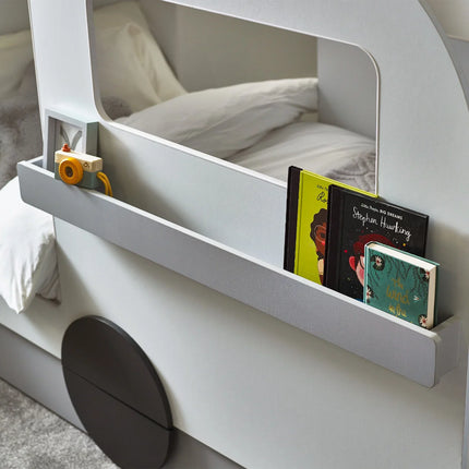 Tourer Caravan Bed - Vapor Grey And White