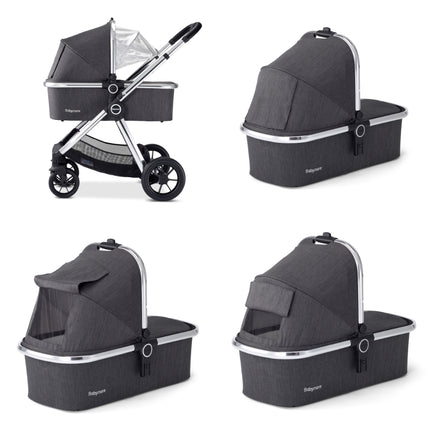 MeMore Travel System with Coco Car Seat & IsoFix Base - Chrome