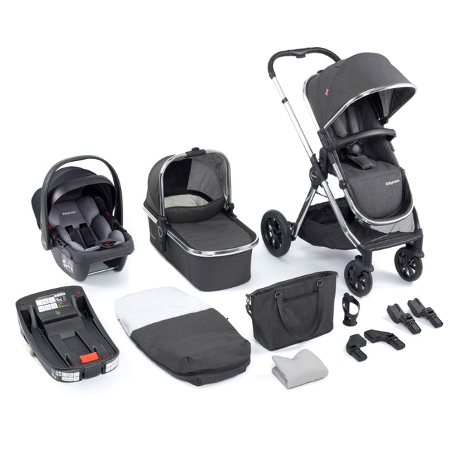 MeMore Travel System with Coco Car Seat & IsoFix Base - Chrome