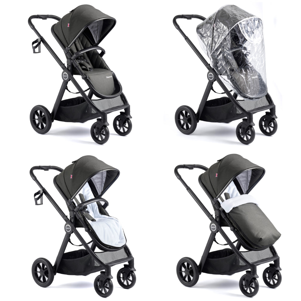 MeMore Travel System with Coco Car Seat & IsoFix Base - Black