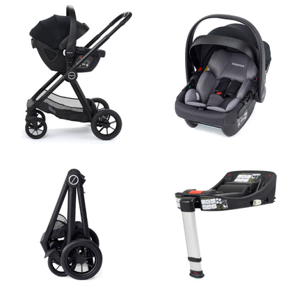 MeMore Travel System with Coco Car Seat & IsoFix Base - Black