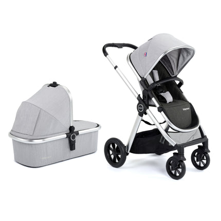 MeMore Travel System with Coco Car Seat & IsoFix Base - Silver
