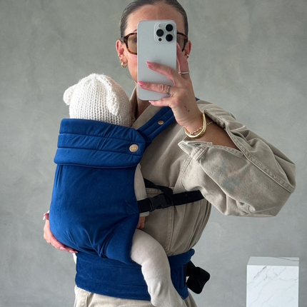 Velvet Baby Carrier - True Blue