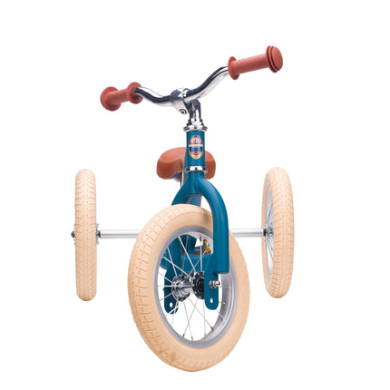 Trybike Steel Balance Trike – Matte | 2-in-1 Trike & Balance Bike - Vintage Blue