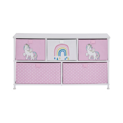 Unicorn 5 Drawer Storage Chest