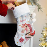 Unicorn Christmas Stocking - Personalised