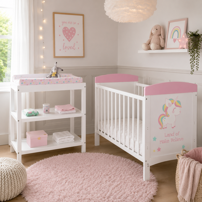 Unicorn 2 Piece Nursery Room Set + Changing Mat