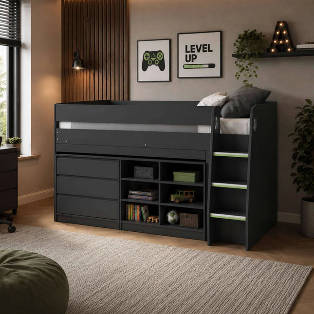 Vespa Mid Sleeper with Desk - Anthracite