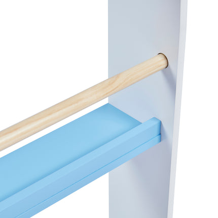 Wall Bookshelf - Blue & White
