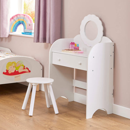 White Dressing Table & Stool