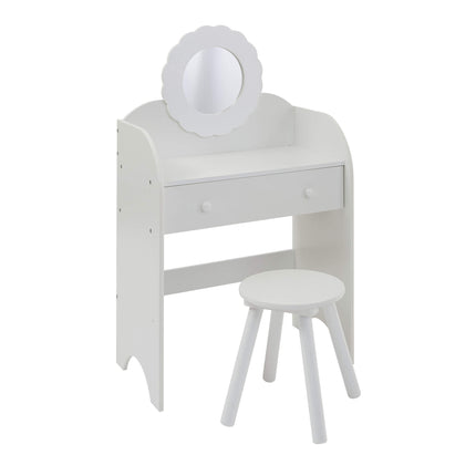 White Dressing Table & Stool